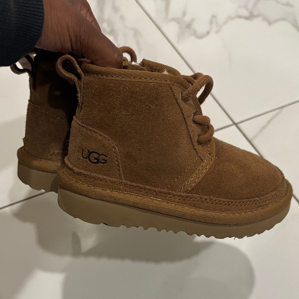 UGG Kids Tan Suede Boots